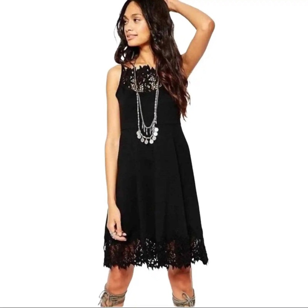 Free people forget me not crochet dress. NWOT . Retail 128